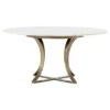 Gage White Marble & Antique Brass Leg Round Dining Table 60" 1 Gage White Marble & Antique Brass Leg Round Dining Table 60" -Famous Furniture Shop product 26518 09384.1525295701
