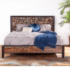 Mayan Reclaimed Wood King Platform Bed -Famous Furniture Shop rio1 33648.1617985468
